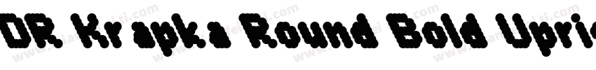 DR Krapka Round Bold Upright Obliq字体转换